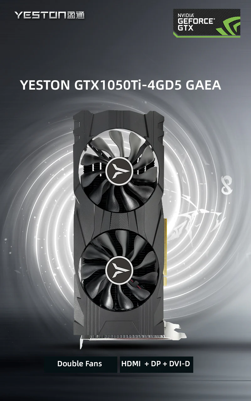 (Promotion)Yeston GAEA GTX 1050 ti 4GD5 128bit Graphics Card PCIE 3.0 GDDR5 1050 Ti Graphics Card for PC - Image 4