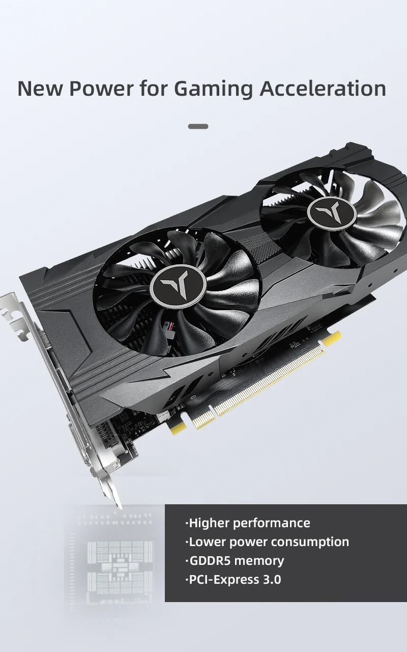 (Promotion)Yeston GAEA GTX 1050 ti 4GD5 128bit Graphics Card PCIE 3.0 GDDR5 1050 Ti Graphics Card for PC - Image 6
