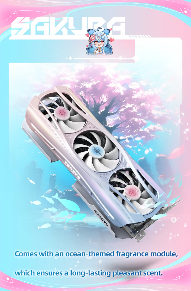(Open Box Only US)Yeston Sakura Atlantis Radeon RX 9070 XT 16G GDDR6 256bit 4nm video cards Desktop Computer PC Graphics Card - Image 10