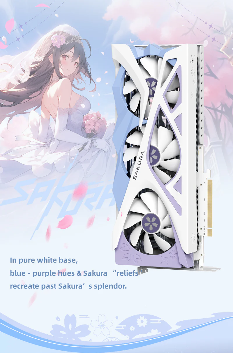 (Open Box Only US)Yeston Sakura Nvidia GeForce RTX 5070 Graphics Card GDDR7 12G 192bit Gaming GPU - Image 7