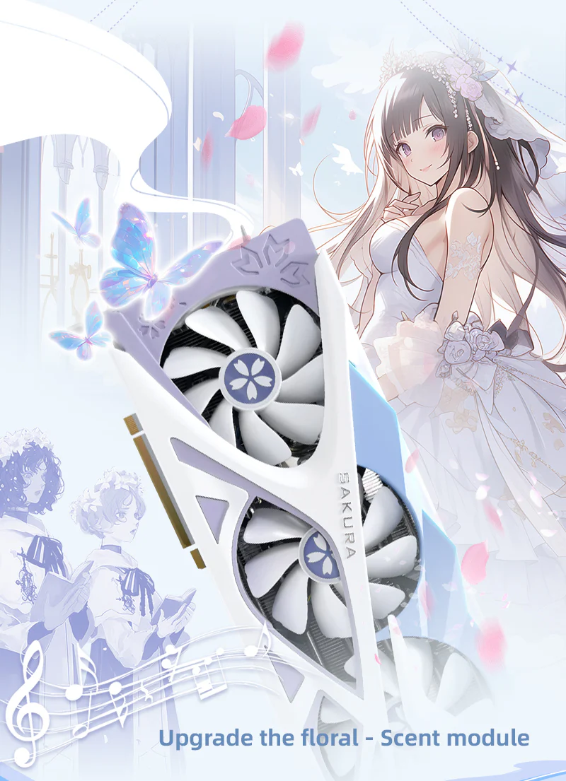 (Open Box Only US)Yeston Sakura Nvidia GeForce RTX 5070 Graphics Card GDDR7 12G 192bit Gaming GPU - Image 9