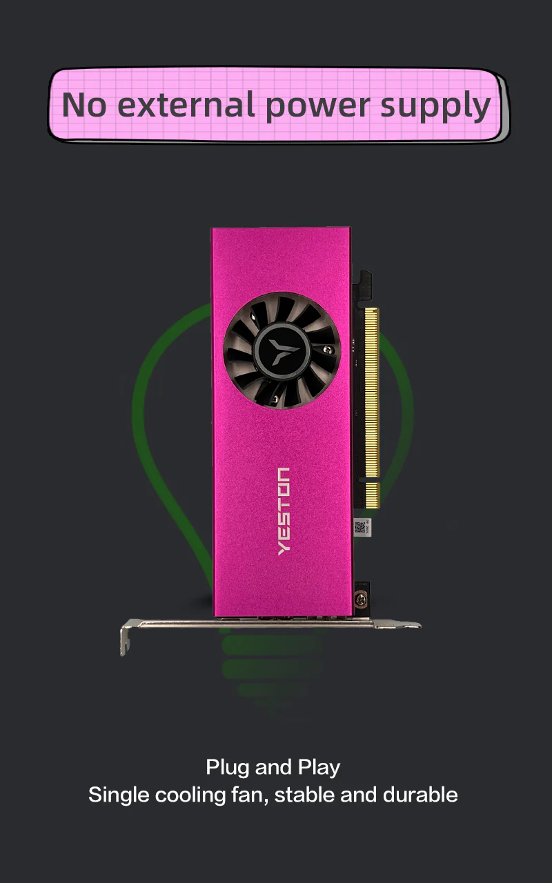 (Promotion) Yeston RTX 3050 6GB GDDR6 (Equipped with a half height baffle)Graphics cards Nvidia pci express 4.0 x8 video cards Desktop computer PC video gaming graphics card - Image 7