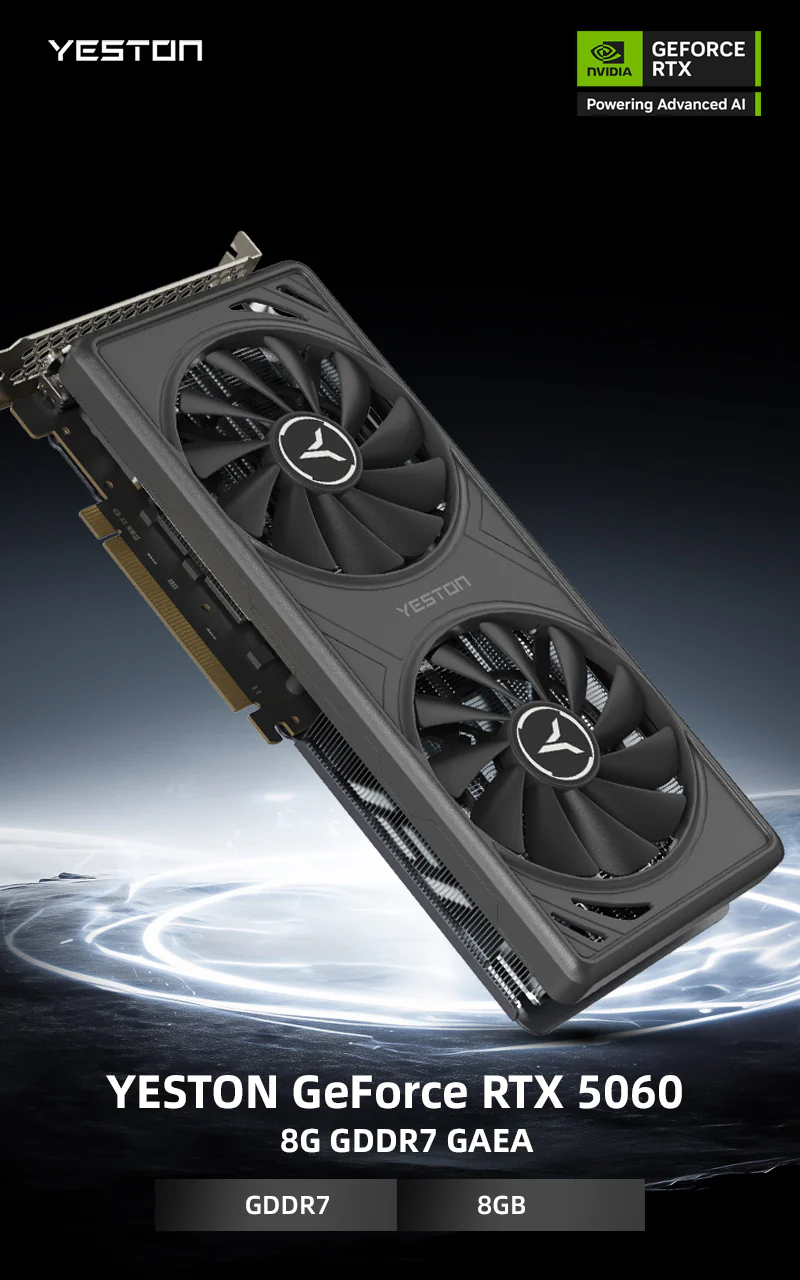 (Promotion)Yeston GAEA Nvidia GeForce RTX 5060 8G 128bit GDDR7 Gaming GPU Graphics Card - Image 4