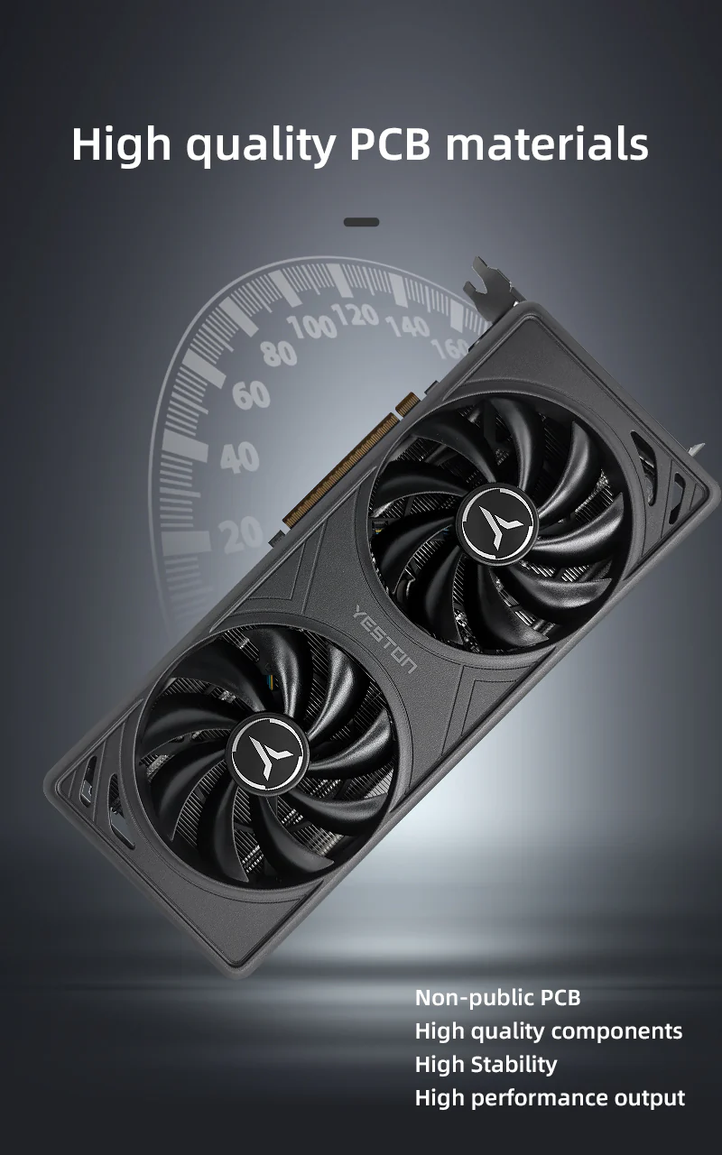 Yeston GAEA Radeon RX 9070 XT 16GB GDDR6 4nm video cards Desktop computer PC Video Graphics Card - Image 10