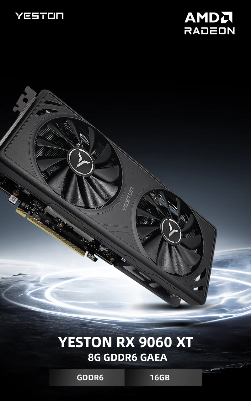 (Promotion)Yeston GAEA Radeon RX 9060 XT 8GB GDDR6 video cards Desktop computer PC Video Graphics Card - Image 4