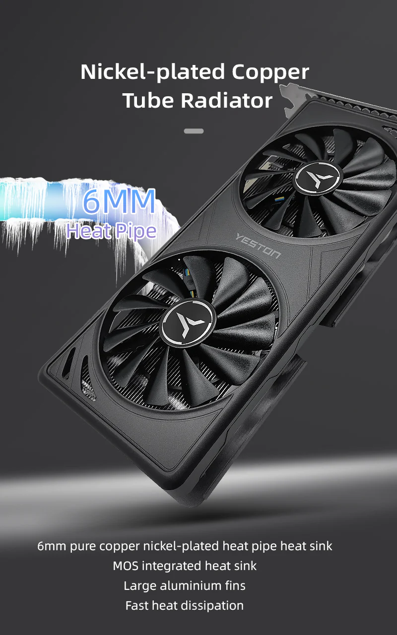 (Promotion)Yeston GAEA Radeon RX 9060 XT 8GB GDDR6 video cards Desktop computer PC Video Graphics Card - Image 7