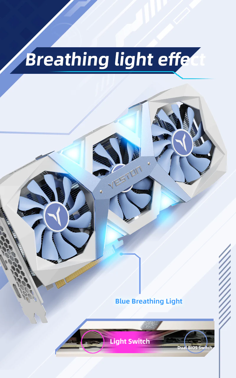 (Promotion)Yeston Game Ace Radeon RX 9060 XT 8GB GDDR6 128bit video cards Desktop computer PC Video Graphics Card - Image 10