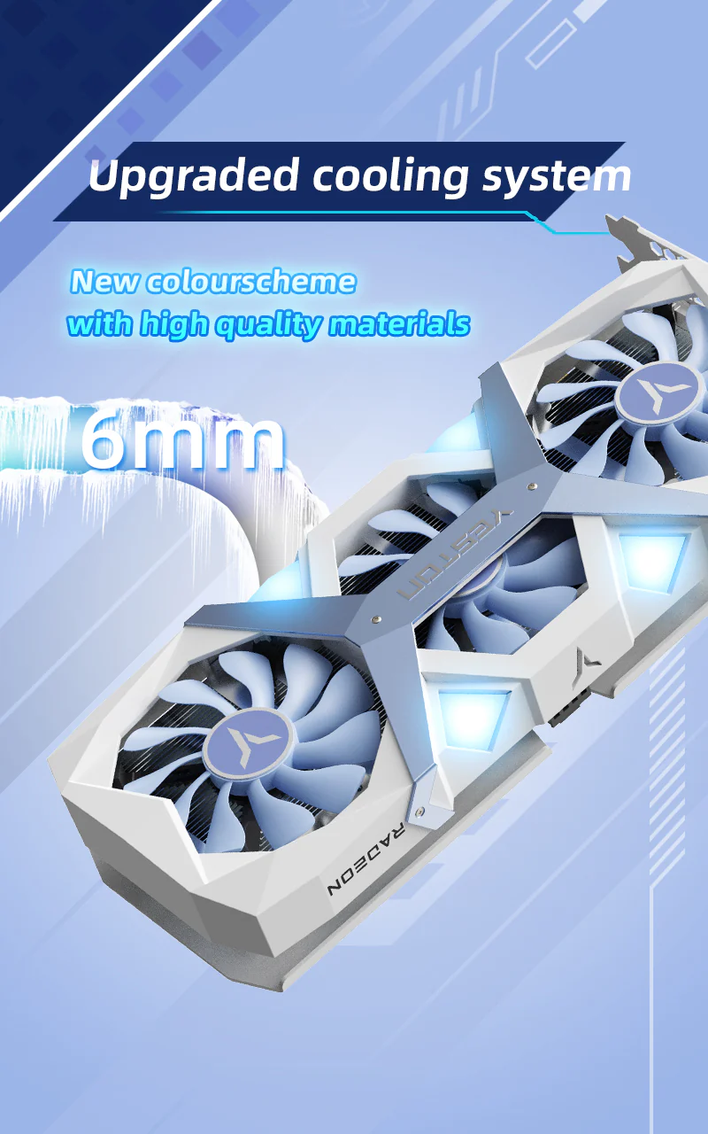(Promotion)Yeston Game Ace Radeon RX 9060 XT 8GB GDDR6 128bit video cards Desktop computer PC Video Graphics Card - Image 7