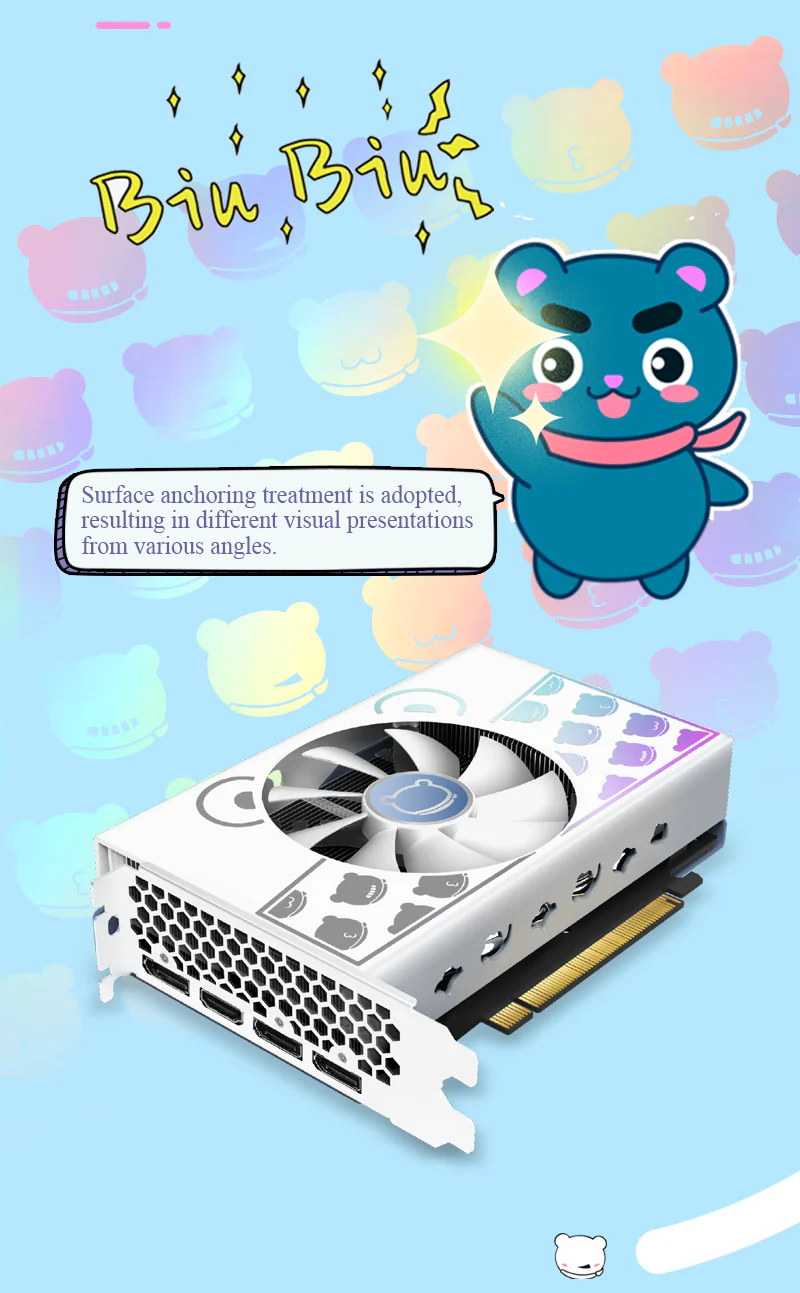 Yeston Cute Pet Nvidia GeForce RTX 4060 Graphics Card GDDR6 8G 128bit GDDR6 Gaming GPU - Image 6