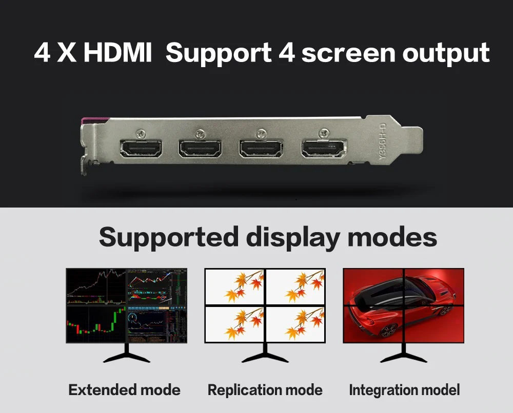 Yeston GT 730 2G 4HDMI GA 128bit Graphics Card PCIE 2.0 DDR3 Video Card for PC - Image 6