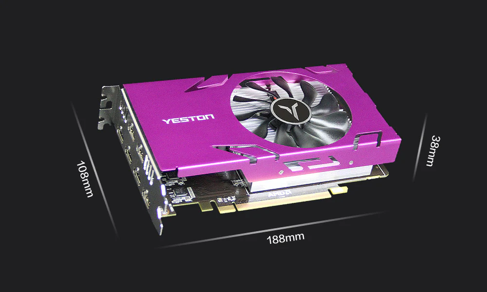 Yeston Radeon R7 350-2G 6HDMI 2GB 128bit GDDR5 800MHz 512processors PCIExpress 3.0*16 video cards 6 Screen Graphics Card DirectX12 6*HDMI compatible graphics card of Desktop - Image 8