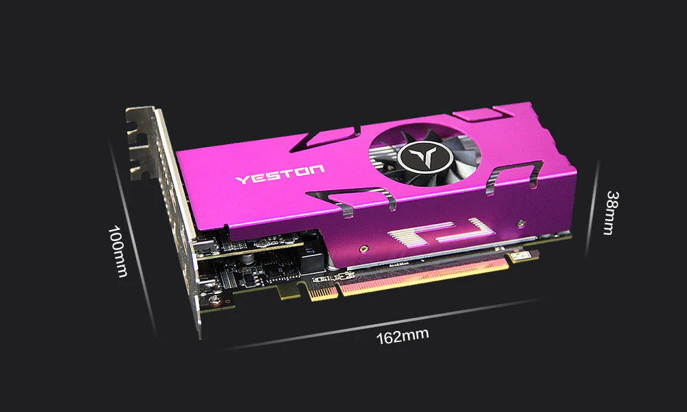 Yeston Radeon RX 550 4GB GDDR5 1183MHz 512processors PCIExpress 3.0 video cards DirectX12 Double slot 4*HDMI compatible Half height graphics card of Desktop - Image 9