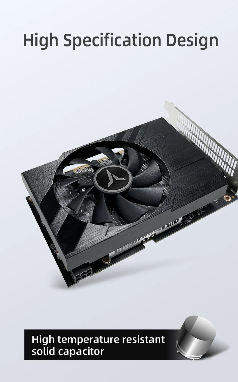 Yeston Radeon RX 6500 XT 4GB D6 GDDR6 6nm video cards Desktop computer PC Video Graphics Card - Image 5