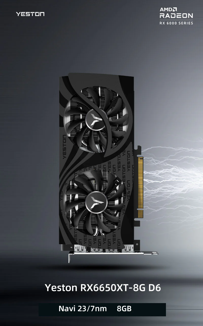 （Only available in the United States）Yeston Radeon RX 6650 XT 8G GDDR6 128bit 7nm Desktop computer PC Video Graphics Card - Image 4
