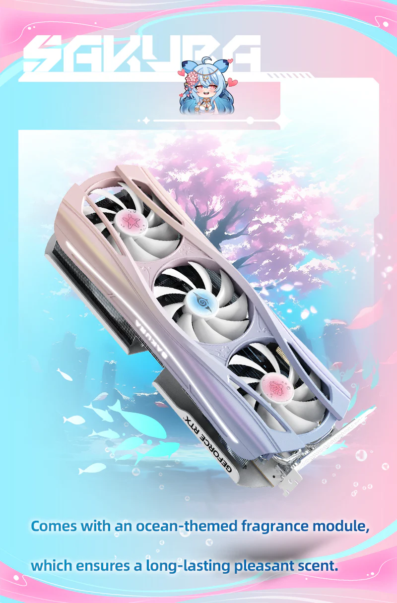 (Promotion)Yeston Sakura Atlantis Nvidia GeForce RTX 5070 Ti Graphics Card GDDR7 16G 256bit Gaming GPU - Image 8