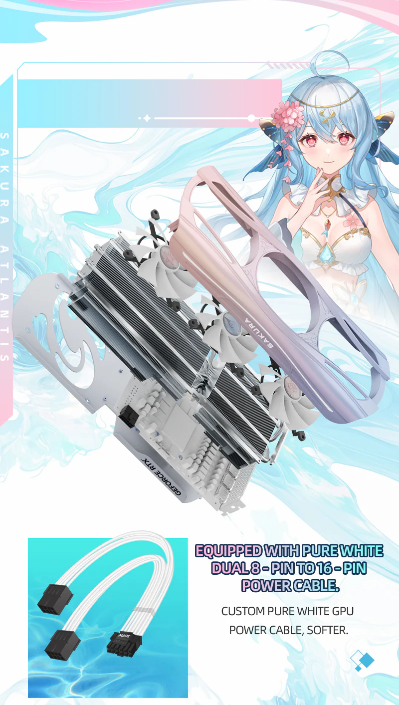 (Promotion)Yeston Sakura Atlantis Nvidia GeForce RTX 5070 Ti Graphics Card GDDR7 16G 256bit Gaming GPU - Image 9