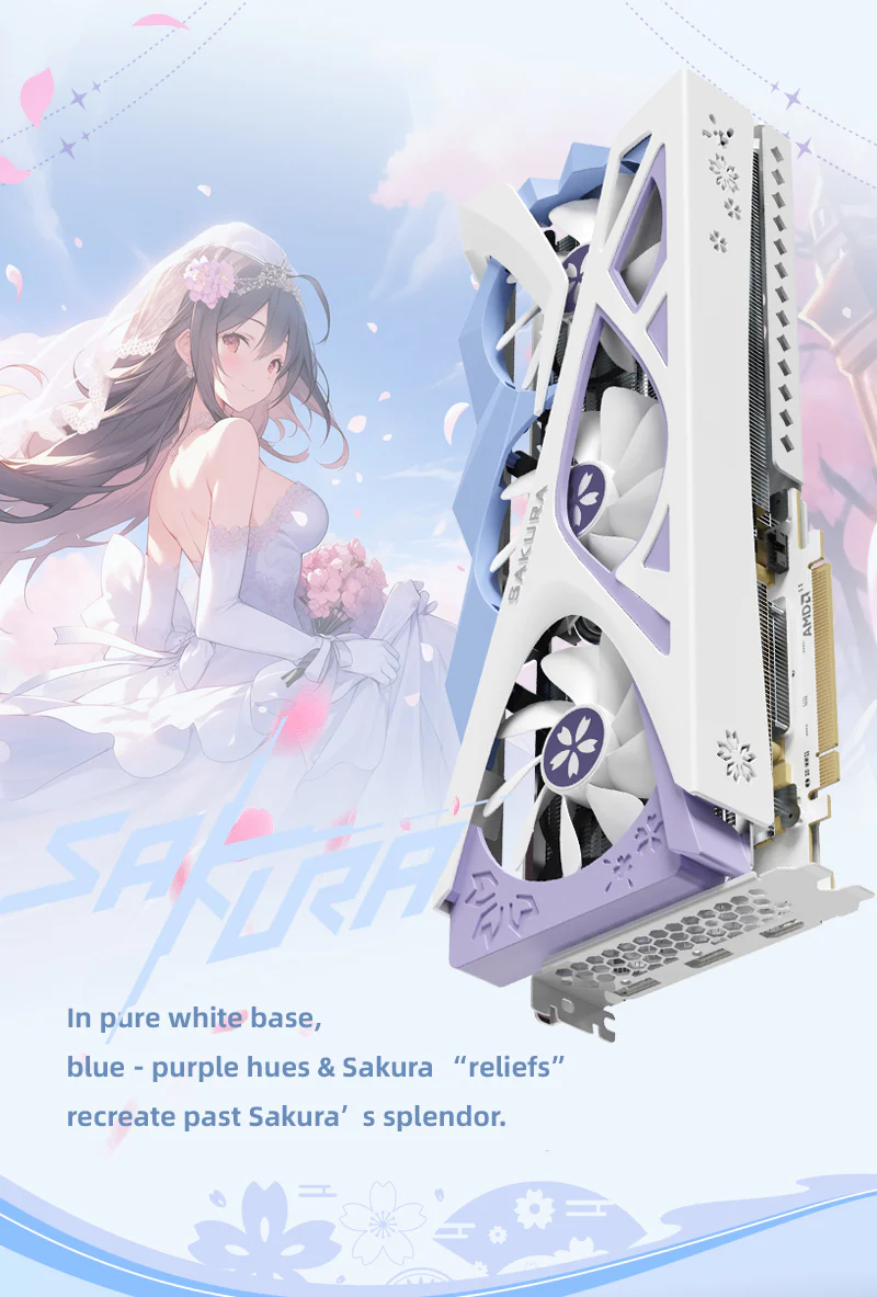 (Limited-time promotion 5/31)Yeston Sakura Radeon RX 9060 XT 16G GDDR6 128bit video cards Desktop Computer PC Graphics Card - Image 7