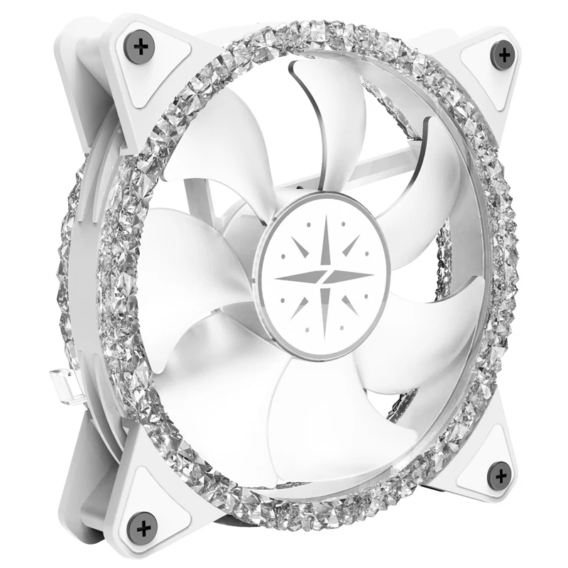 (Promotion: $5 discount over $30)(Only Canada has inventory) Zeaginal ZC-12025 ARGB Bling Bling LED 120mm Case Fan,Quiet Edition High Airflow Color LED Case Fan for PC Cases, CPU Coolers,Radiators SystemComputer Case Cooling Fan - Image 3